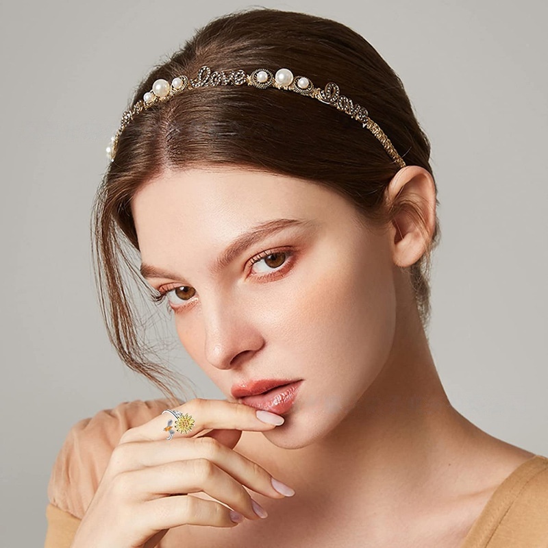 Rotatable Fidget Spinner Ring Womens Open Adjustable Anxiety Relief Rings